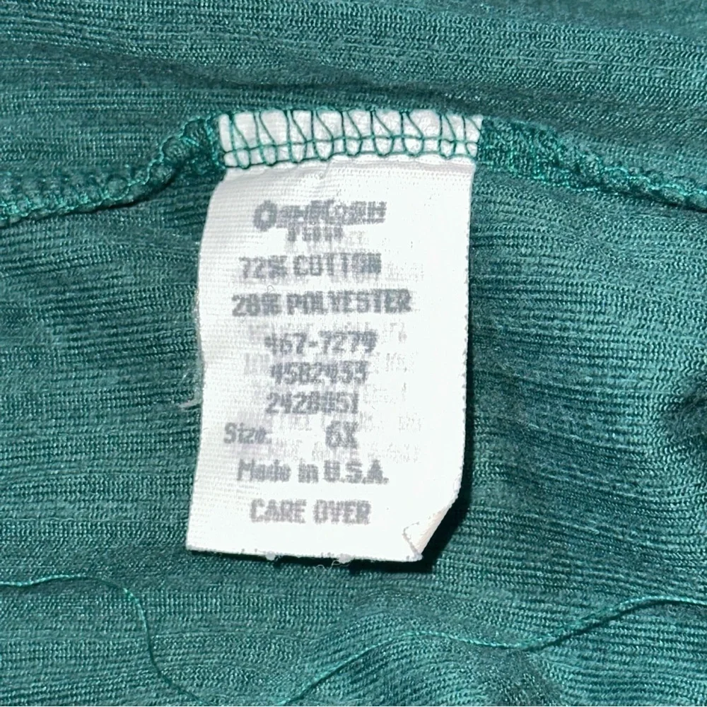 OshKosh B’Gosh Vintage Girls Size 6X Forest Green Stretch Corduroy Leggings